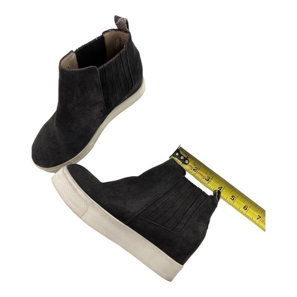 Dolce Vita Wylee Slip On Wedge Comfort Sneaker, Women's Size 6 Gray Suede - Picture 10 of 14